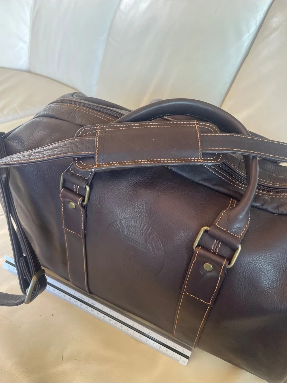 ⛳️ Links Kings - Castle Pines Invitational Classic Dark Brown Leather Duffel Bag